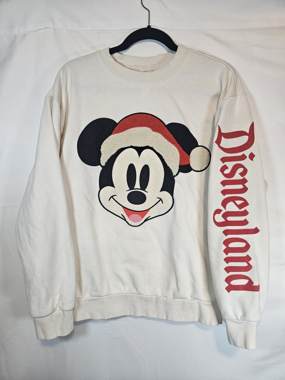 Disney Cream Mickey Holiday Sweatshirt